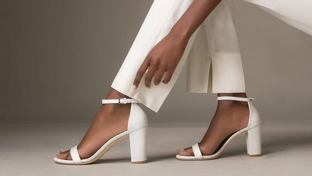 Nearly Nude Sandal in White