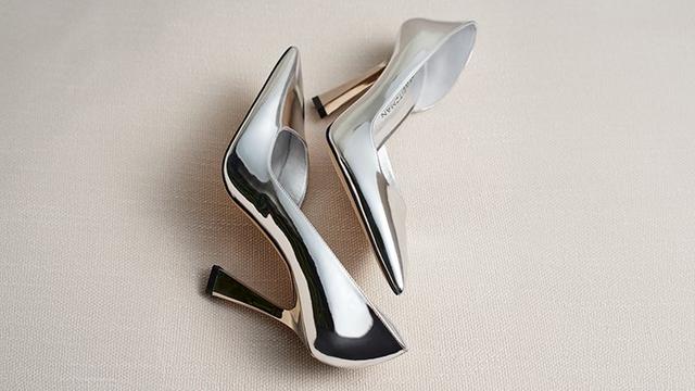 Silver pumps online